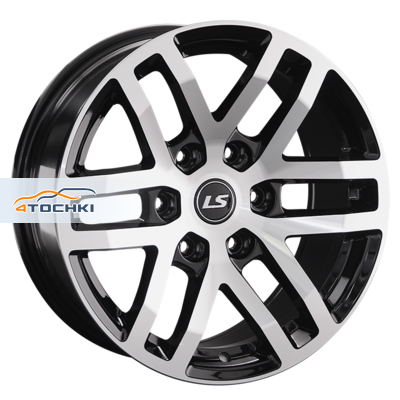 Диск LS 8,5x17/6x139,7 ET30 D106,1 1279 BKF (конус, Колпак+лого)