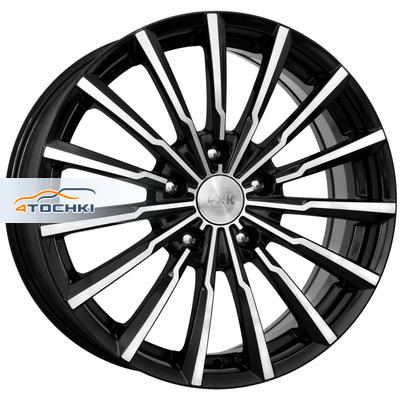 Диск K&K 7x17/5x112 ET38 D66,6 Акцент (КС562) Алмаз черный