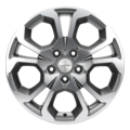 Диск Khomen Wheels 6,5x17/5x114,3 ET50 D66,1 KHW1711 (Arkana/Kaptur) Gray-FP