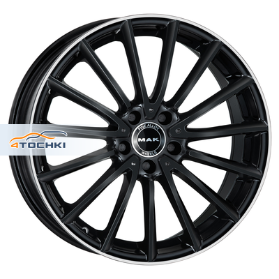 Диск MAK 8x19/5x112 ET48 D66,6 Komet Gloss Black Mirror Ring