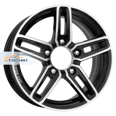 Диск K&K 6,5x16/5x139,7 ET40 D98 Дон (КС588) Алмаз черный