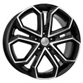 Диск K&K 8,5x19/5x114,3 ET35 D60,1 Пандора (КС466) Алмаз черный
