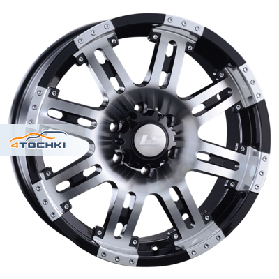 Диск LS 9x20/6x139,7 ET20 D106,1 954 BKF (конус, Колпак+лого)