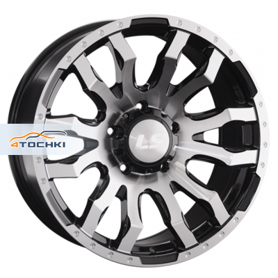 Диск LS 9x20/6x139,7 ET20 D106,1 1294 BKF (конус, Колпак+лого)