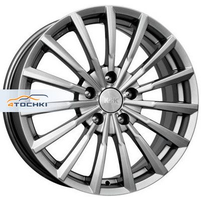 Диск K&K 7x17/5x100 ET48 D56,1 Акцент (КС562) Дарк платинум